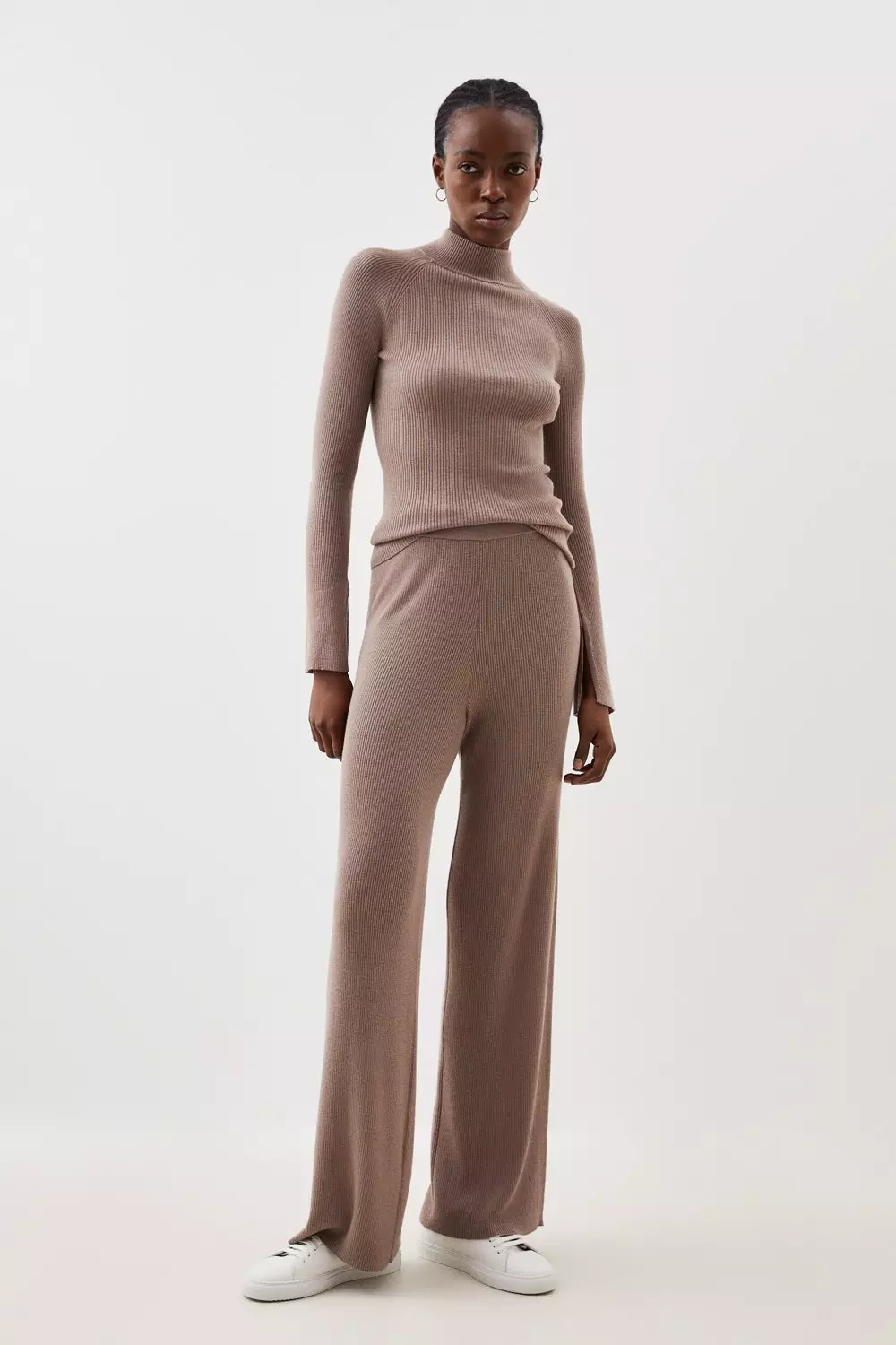 Cashmere Blend Knit Trousers Karen Millen